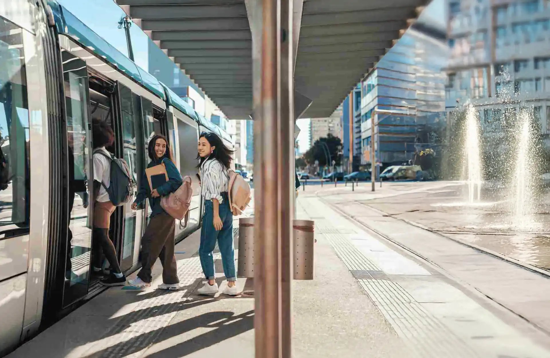 Rail d'embarquement des passagers